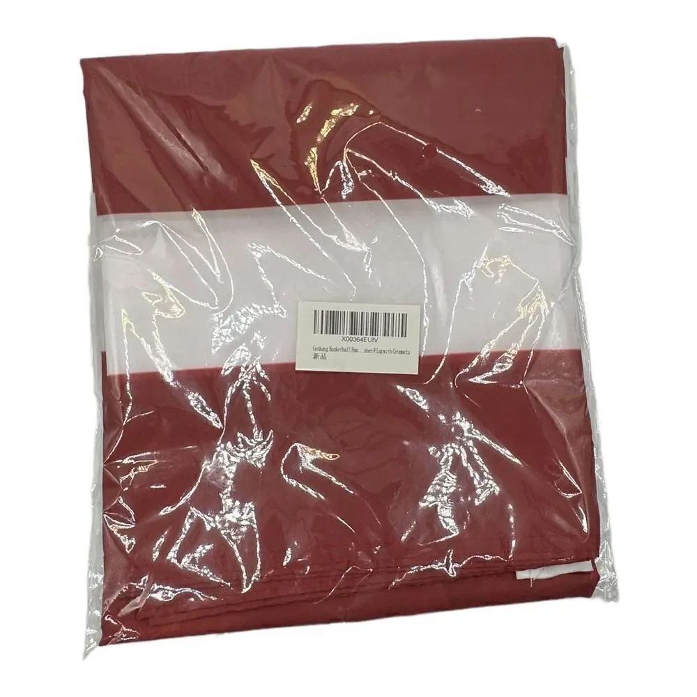 Red & White Striped flag with grommets -โbrand new - GeskangโBasketball